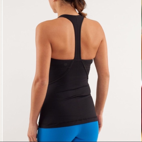 lululemon athletica Tops - Lululemon power up tank in black size 6